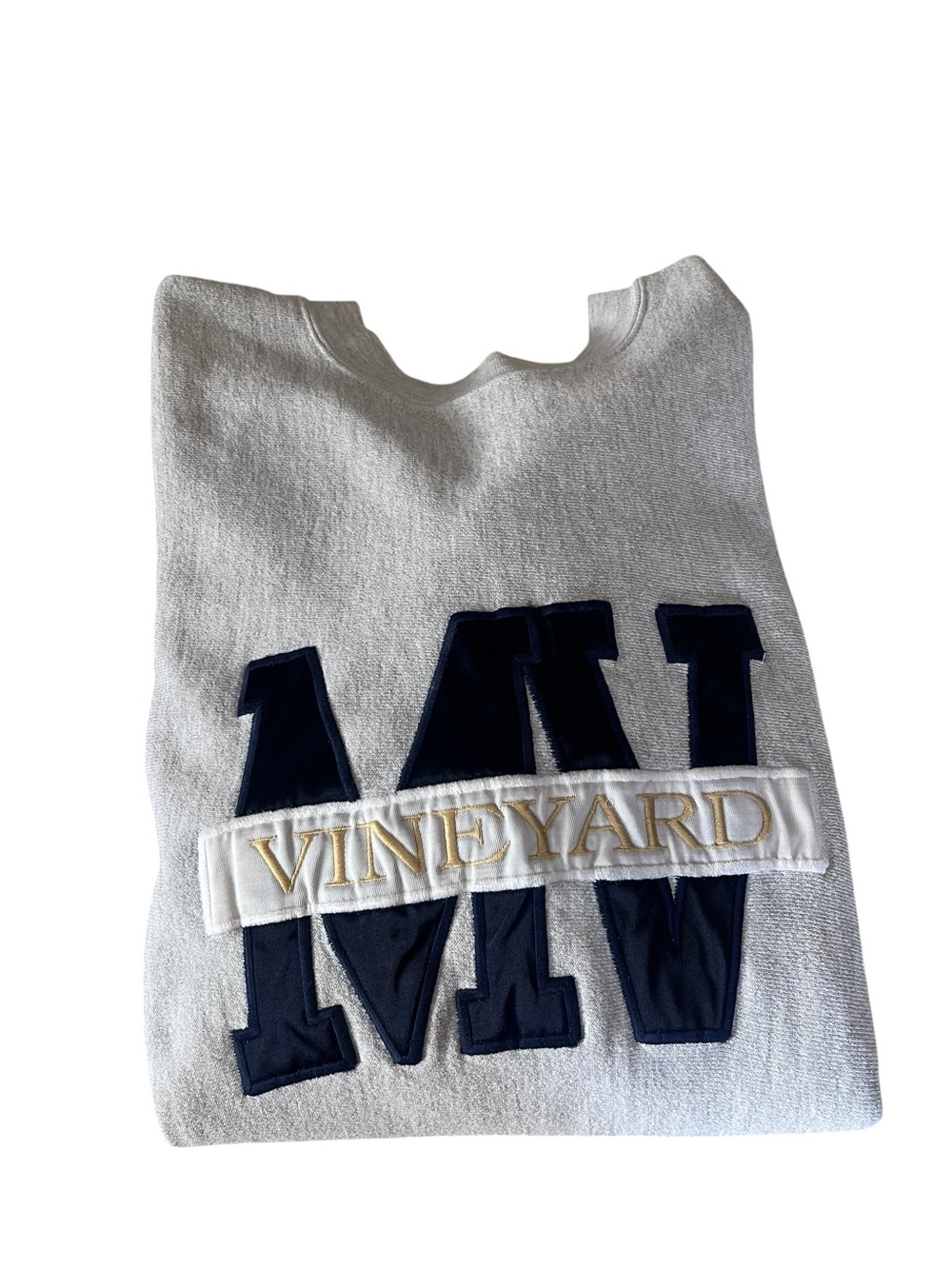 Crable Sportwear Vineyard Vines Gray Sweatshirt with Navy 'MV' Logo